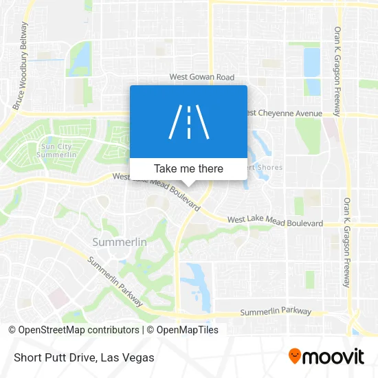 Short Putt Drive map