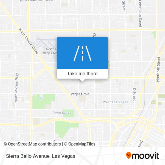 Sierra Bello Avenue map