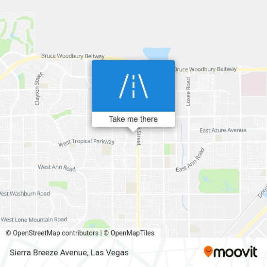 Sierra Breeze Avenue map