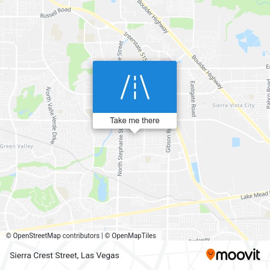 Sierra Crest Street map