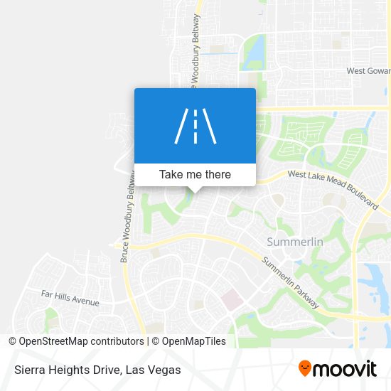 Sierra Heights Drive map