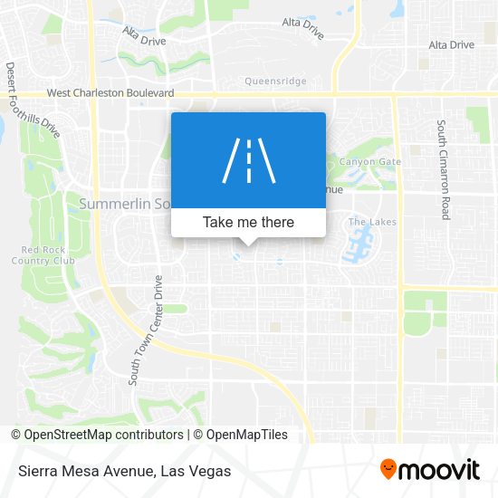 Sierra Mesa Avenue map