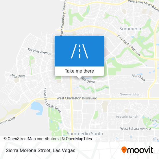 Sierra Morena Street map