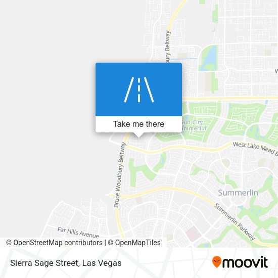 Mapa de Sierra Sage Street