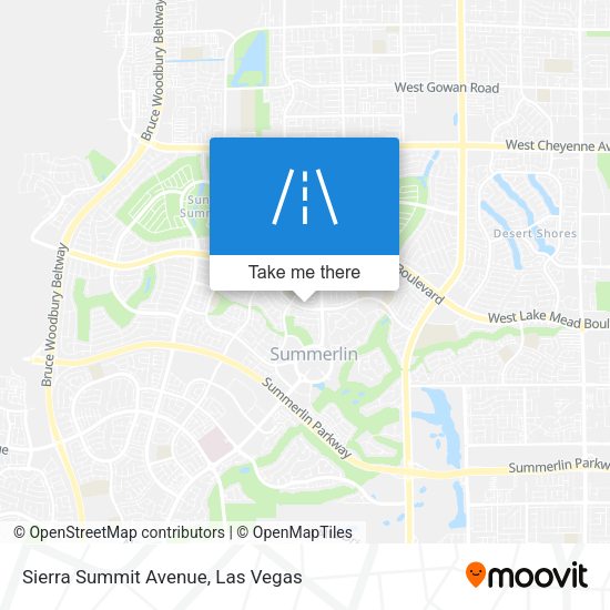 Sierra Summit Avenue map