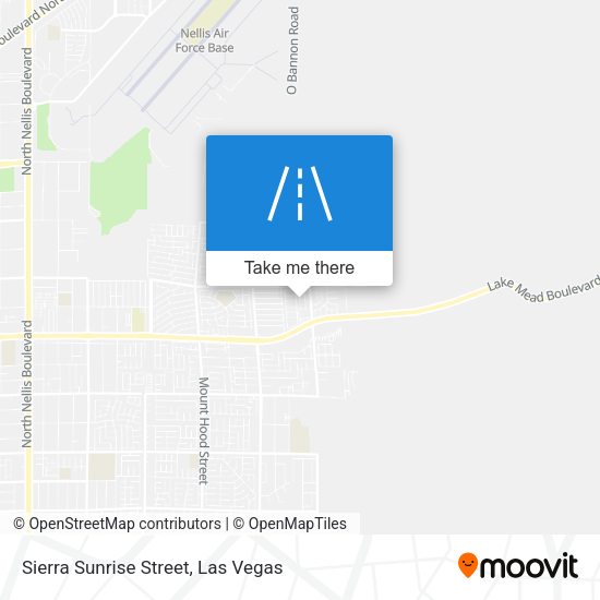 Sierra Sunrise Street map