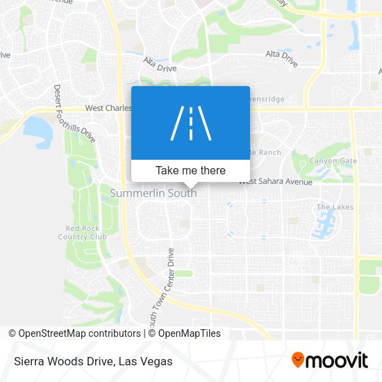 Sierra Woods Drive map