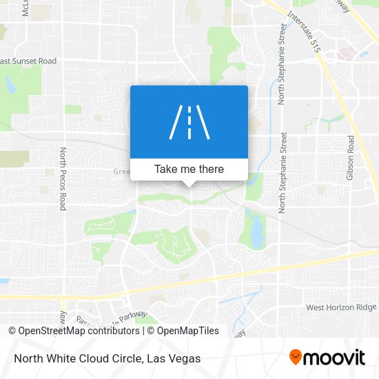 North White Cloud Circle map