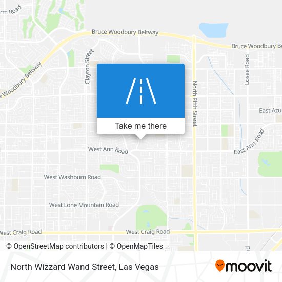 North Wizzard Wand Street map