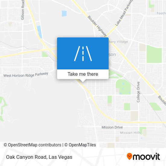Mapa de Oak Canyon Road