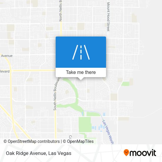 Oak Ridge Avenue map