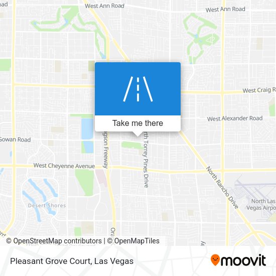 Mapa de Pleasant Grove Court