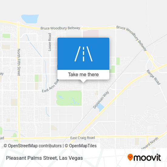 Mapa de Pleasant Palms Street