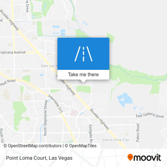Mapa de Point Loma Court