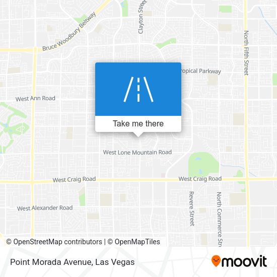 Point Morada Avenue map