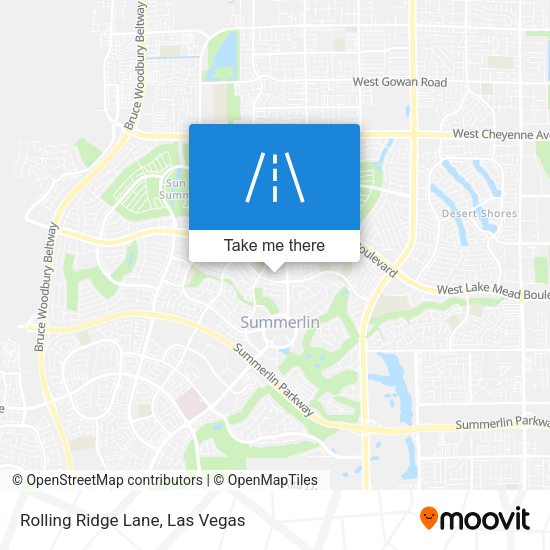 Rolling Ridge Lane map