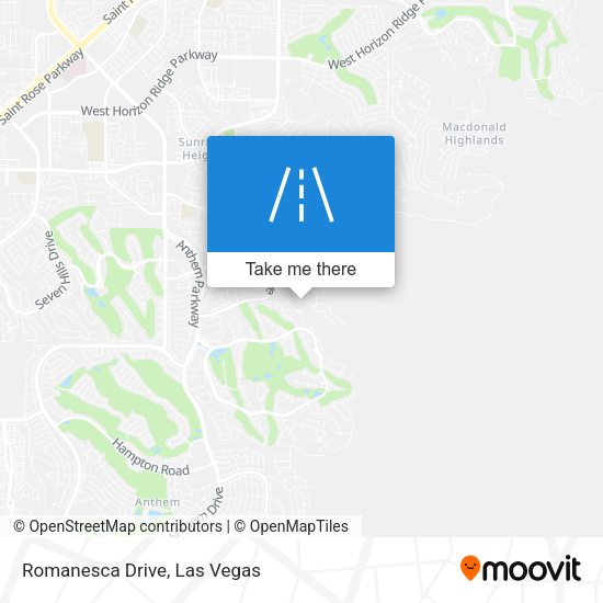Romanesca Drive map