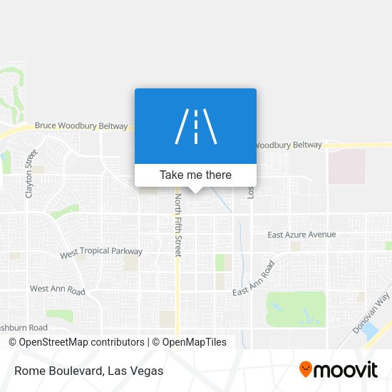 Mapa de Rome Boulevard