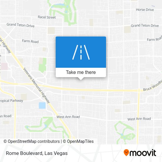 Mapa de Rome Boulevard