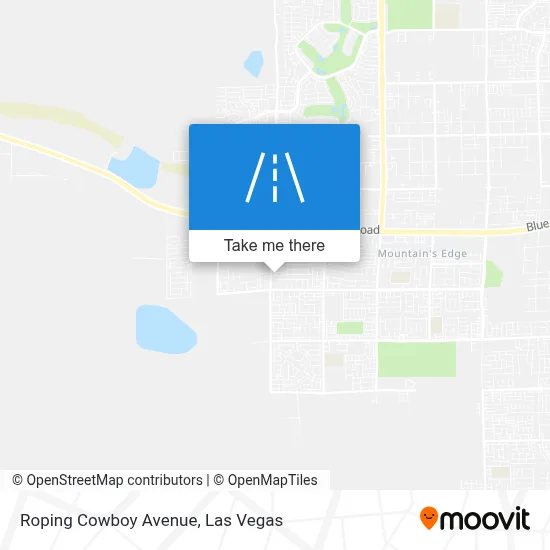 Roping Cowboy Avenue map