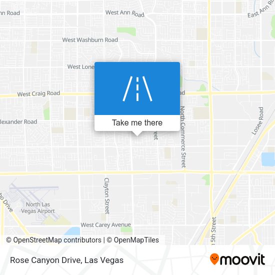 Mapa de Rose Canyon Drive