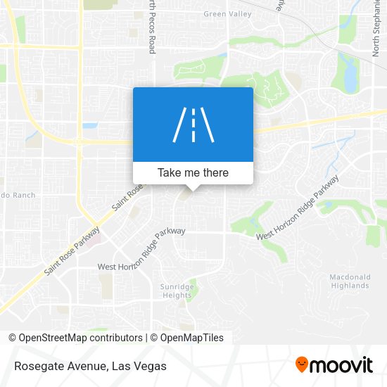 Mapa de Rosegate Avenue