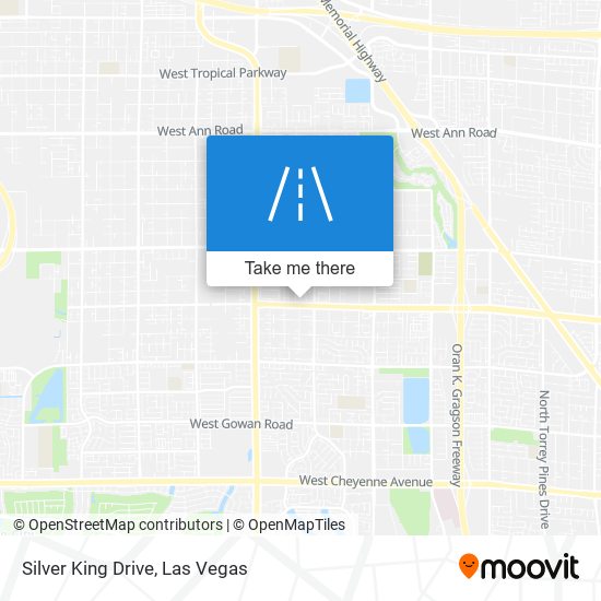 Silver King Drive map