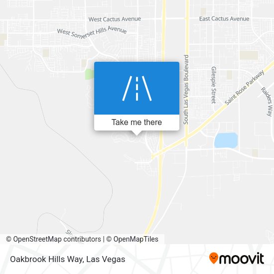 Oakbrook Hills Way map