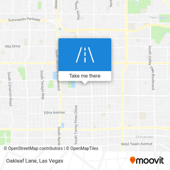 Mapa de Oakleaf Lane