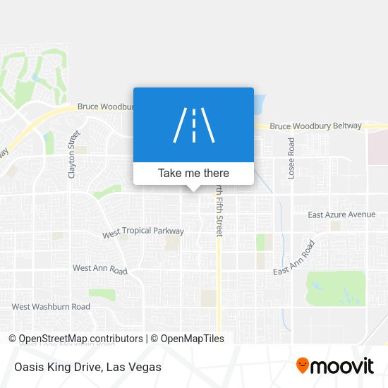Oasis King Drive map