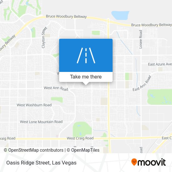 Oasis Ridge Street map