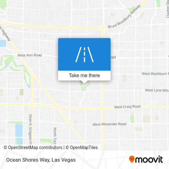 Ocean Shores Way map