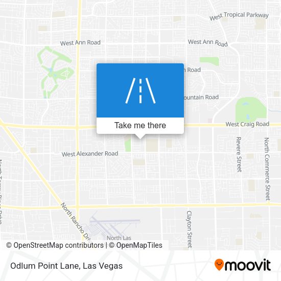 Odlum Point Lane map
