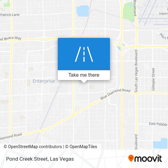 Mapa de Pond Creek Street