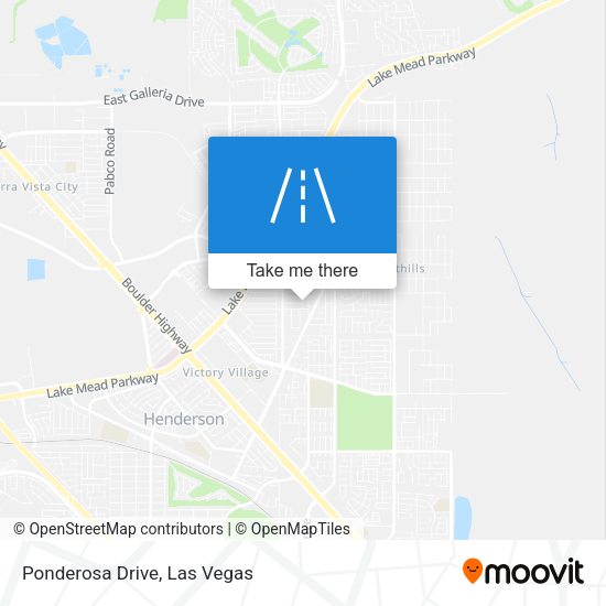 Mapa de Ponderosa Drive