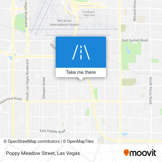 Mapa de Poppy Meadow Street
