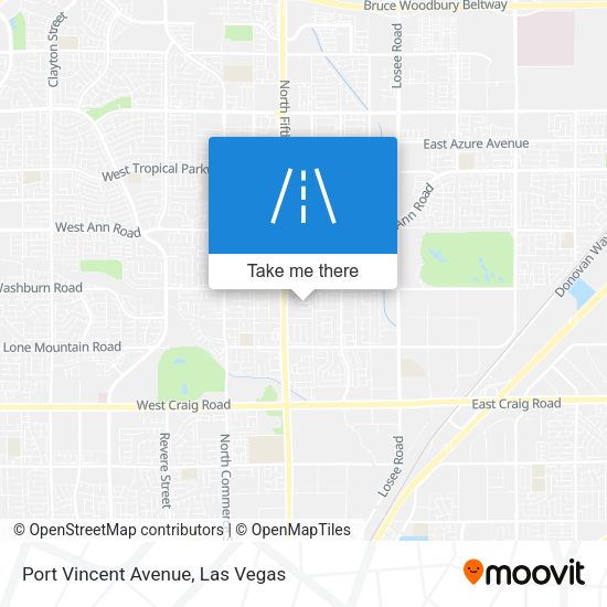 Mapa de Port Vincent Avenue