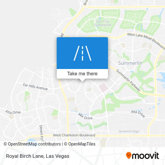 Royal Birch Lane map