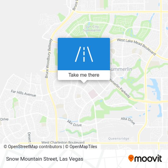 Snow Mountain Street map