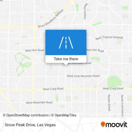 Mapa de Snow Peak Drive