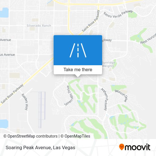 Soaring Peak Avenue map