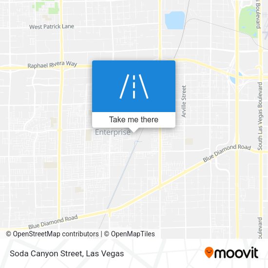 Soda Canyon Street map