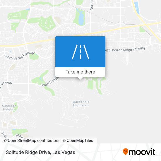 Solitude Ridge Drive map