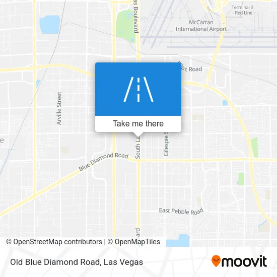 Mapa de Old Blue Diamond Road