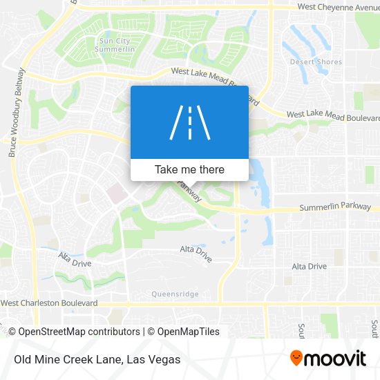 Mapa de Old Mine Creek Lane