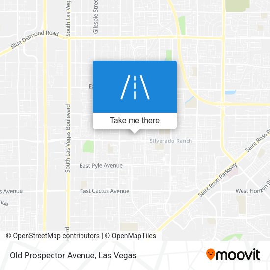 Old Prospector Avenue map