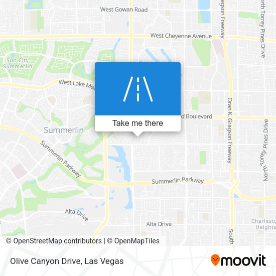 Olive Canyon Drive map