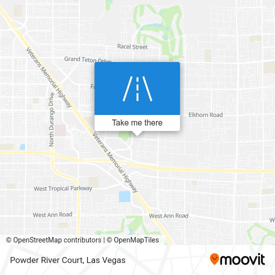Mapa de Powder River Court
