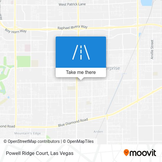Powell Ridge Court map