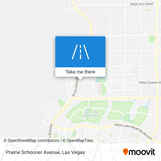 Prairie Schooner Avenue map